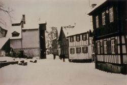 Das Untere Dorf Im Winter Von Burgstall Kommend In Richtung Hauptstrasse. Rechts Das Haus Der Fami