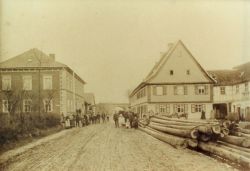 Die Hauptstrasse Von Horb Aus Richtung Zettlitz Gesehen Links Die Gastwirtschaft